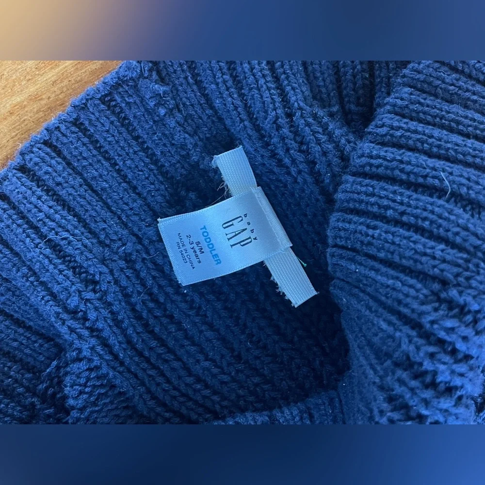 Baby GAP Hat Toddler Boys 2/3 Years Knit Navy Blue Hat Beanie Sz S\M